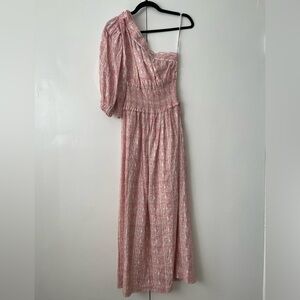 Lug Von Siga Pink Linen Maxi Dress - Size 34 (S)